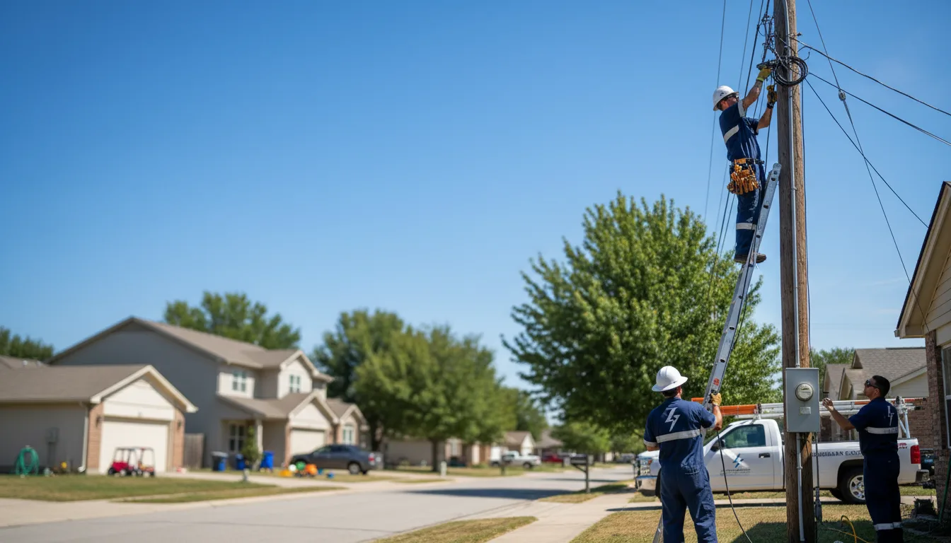 Residential electrician providing installation services in Metamora, MI